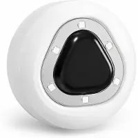 Novzep UV Toilettenlicht, automatisches WC Hygiene Licht mit Sensor, 6 LEDs, USB C Akku, kompakt und kabellos, Weiß