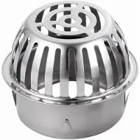 OEM Regenpijpfilter 160mm Vloerafvoerfilter mit Gootbeschermung Anti-blokkeerdop für Bladafvoer (160mm)