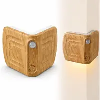 Dopwii LED Wandleuchte mit Bewegungsmelder, wiederaufladbar Nachtlicht magnetisch, 3‑Farbtemperatur, 120°‑Sensor, USB‑Aufladung für Treppe, Schlafzimmer, Flur