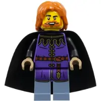 LEGO Minifigur Queen's Tax Collector - Dark Purple Surcoat, Sand Blue (cas588)