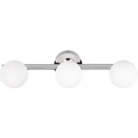 TRIO Lighting Wandlampe Alfio, chrom / silber, für Badezimmer, Metall, Modern, Wandleuchte, Wandlampe Innen