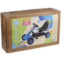 Eddy Toys Go-Kart Tretauto für Kinder - Pedalantrieb - Handbremse & stabiler Metallrahmen