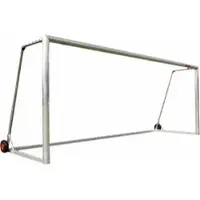 Cawila Fußballtor PRO ECO-200, aus Aluminium, silber, vollverschweißt, 732 x 244 cm