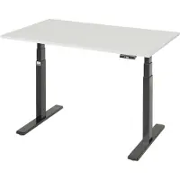 RAU Schreibtisch adlatus 100 1250x800x650-1300 M-Platte sw