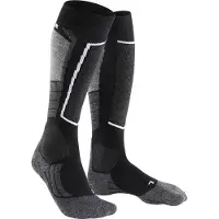 Falke SK2 Intermediate Damen Ski Kniestrümpfe, 35-36, Schwarz, Geometrisch, Wolle