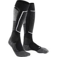 Falke Kniestrümpfe "SK2 Intermediate", Herren, Gr. 49-50, schwarz (schwarz, mix (3010)), Obermaterial: 45% Polypropylen PP. 25% Polyacryl PAN. 20% Wolle WO. 10% Polyamid PA., Socken Kniestrümpfe