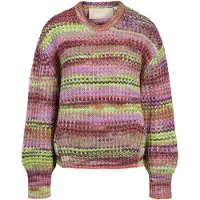 JJXX Simone Space Dye Rundhalspullover feurig rot/multi space dye