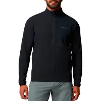 Columbia - Warme und wasserabweisende Fleecejacke mit Reißverschluss - Superior Summit Grid Full Zip M Black für Herren - Größe L - schwarz