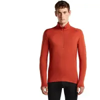 Icebreaker - 260 Tech L/S Half Zip - Merinounterwäsche Gr L rot