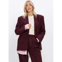 Studio Amaya Damen Blazers Haven Blazer - Bordeaux - Größe XL
