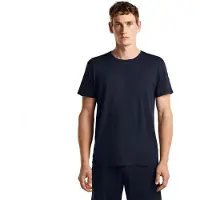 Icebreaker Men Mer 150 Lodge Short Sleeve Tee midnight navy (IB401) M