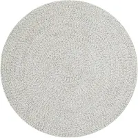 NORTHRUGS Teppich "Trenzado", rund, 10 mm Höhe, In- & Outdoor, Handmade-Look, Gewebt, Wetterfest, Balkon, Wohnzimmer