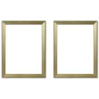 Möbel Kraft Bilderrahmen 18x24 cm 2er-Set , silber , Glas , Maße (cm): B: 18 H: 24 T: 1.3