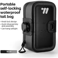 StarTech.com Fahrrad Satteltasche - Unter Sattel Tasche - Wasserdicht 600D Polyester TPU - Selbstverriegelnder Schnellverschluss - MTB Rennrad - Schwarz