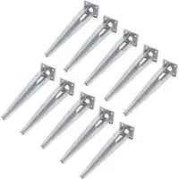 Baumarktplus 10x Bodenhülse Einschlaghülse für Ø 34 mm Bodeneinschlaghülse 50 cm Länge Zau... 1er