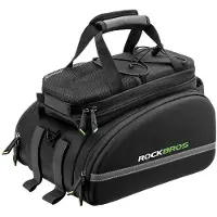 StarTech.com Fahrrad-Gepäckträgertasche - A6-03BK Fahrradtasche - 35 l - Mit Regenschutz - Wasserabweisend - Nylon - Schwarz