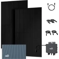 TSUN Powerness Balkonkraftwerk Speicher, DCU2000Lite mit 800W Mikrowechselrichter & SUNPRO 1000W Solarmodule, 2400W PV Input & Dual MPPT (0% MwSt)