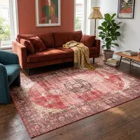FRAAI Teppich Vintage - Estate Medaillon Rot