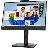 Lenovo ThinkCentre TIO-24 Gen5 Monitor, 60,5 cm (23.8"), 1920 x 1080 Pixel, Full HD, LED, 6 ms, Schwarz