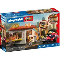 Playmobil Feuerwehr-Quad mit Burger-Bude