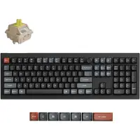 Keychron V6 Ultra 8K, Verkabelt & Kabellos, Bluetooth, Mechanischer Switch, QWERTY, RGB-LED, Schwarz