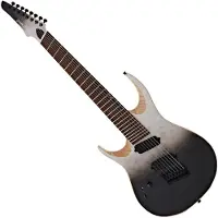 G4M 529 Linkshänder-Fanned-Fret-8-Saiten-E-Gitarre White Fade
