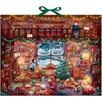 Sonstige Verlage Zettel-Adventskalender - Aufregende Winterferien in den Bergen