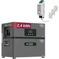 Xoro SOLAR ATLAS – AC-gekoppeltes Energiespeichersystem 2,4–7,2 kWh, erweiterbar bis 12 kWh, mit Notstrom, App & optional Shelly Pro 3EM