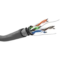 Goobay CAT 5e Netzwerkkabel, SF/UTP, Grau, CCA Kupfergemisch für SOHO Anwendungen, AWG 24/1 (solid), PVC