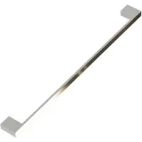 Kalb Material für Möbel kalb Handtuchhalter Lenn mit langer Stange und beidseitig befestigt für Wand, große Möbel, schwarz, Aluminium, Länge: 800mm, Höhe: 25mm, Tiefe: 60mm