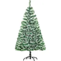 HOMCOM Weihnachtsbaum Christbaum Kunsttanne Tannenbaum mit Metallfuß