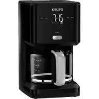 Krups Smart'n Light Filterkaffeemaschine KM6008, Filterkaffeemaschine, Gemahlener Kaffee, 1000 W, Schwarz