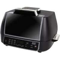 Industex Chef O Matic 8in1 Air & Grill - Heißluftfritteuse, 1500 Watt, 8 Programme, Timer: 1-240 min., Sonderprogramm: Dörren, 50°C - 205°C, Grill, schwarz