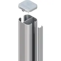 Traumgarten Zaun Zubehör Steckpfosten System Silber Erdverbau 240 cm