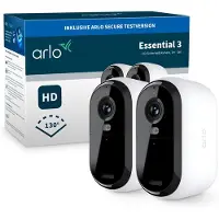 Arlo Essential 3 HD-Sicherheitskamera, 2er Set