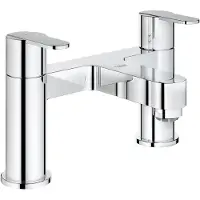 GROHE Get - 25134000 Zweigriff-Wannenmischer - Metallgriffe - Deckmontage - 2-Lo