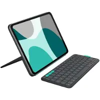 Logitech Flip Folio, QWERTY, Spanisch, 1,8 cm, 1 mm, Apple, iPad Pro 11-inch (M4), iPad Air 11-inch (M2 & M3), iPad Air (5th gen)