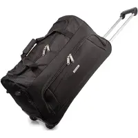Bellugio Mittelgroße Reisetasche auf Rädern Schwarz