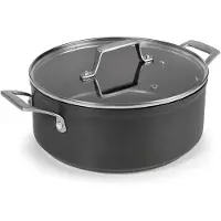 Lacor 48028 Kasserolle mit Deckel, eloxiertes Aluminium