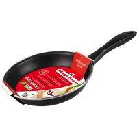Vitrinor Black 18 02103072 Bratpfanne, 18 cm max. Durchmesser, emailliert, Induktionsherd-geeignet, Antihaftbeschichtung