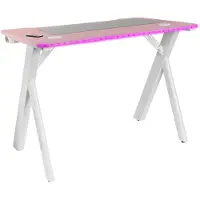 Mars Gaming MGD100RGBP, Gerade, Rechteckige Form, Stahl, Gaming, Karbonfaser, Weiß