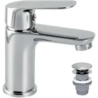 Novaservis Titania Cosmos - Waschtischarmatur mit Ablaufgarnitur, Click-Clack, Chrom 90203,0