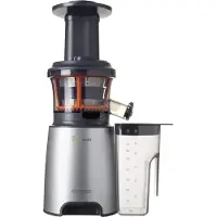 Kenwood PureJuice JMP601SI, Langsamer Entsafter, Grau, Durchscheinend, Weiß, 60 RPM, 1,3 l, 1 l, Vertikale Schnecke