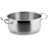 Lacor Bratentopf ohne Deckel D.40 cm Eco-Chef, Edelstahl, 40 cm, 50 x 44.5 x 20.