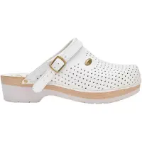 Scholl Uni Clog SUPERCOMFORT Schuh für Medizinisches Fachpersonal, Bianco, 39