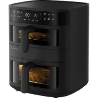 Electrolux EAFD11B, Heißluftfritteuse, 11 l, Doppel, Schwarz, Touchsteuerung, Eigenständig