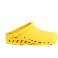 Scholl Clog Evo - Professionelle Sanitär-Clogs für Damen und Herren - Ultraleicht, Bequem und Atmungsaktiv, mit Rutschfester Sohle, Herausnehmbarer Memory-Einlegesohle und Drehbarem Riemen – Größe 44.