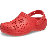 Crocs Uni Kinder Classic Floral Cut Out Clog T Clog, Cherry Red, 25/26 EU