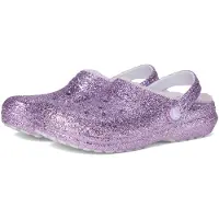 Crocs Uni Kinder Classic Lined Chunky Glitter Clog K Clog, Purple Moon, 36/37