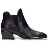 Hispanitas für Damen. PHI254383 Leder-Stiefeletten Verona schwarz (40), 3 bis 5 cm, Keine, Lässig